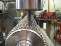 Remachining long toothed blade