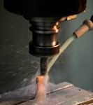 Machining of an electrode